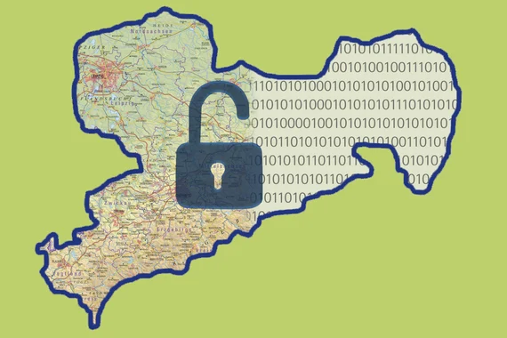 Sachsens Daten verschlüsselt als Binärdaten