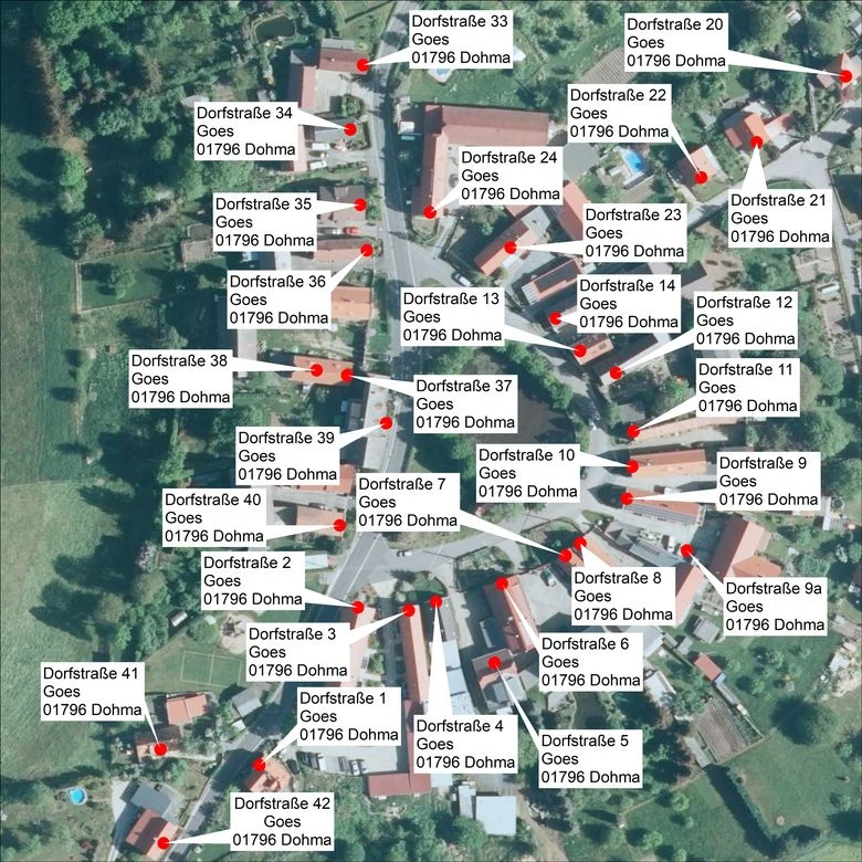 Adressen mit Orthophoto