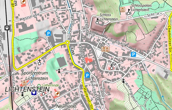 basemap.de Präsentationsausgabe P10 Raster